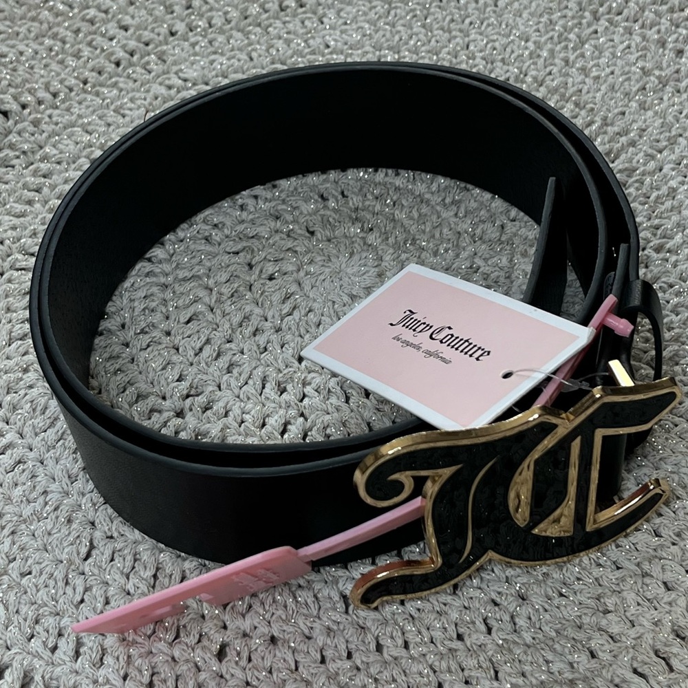 Juicy Couture Old English JC Logo Belt - Picture 3 of 5